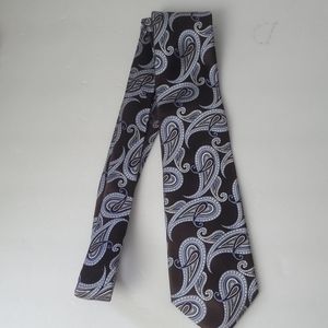 MICHAEL KORS TIE PAISLEY BROWN % SILK